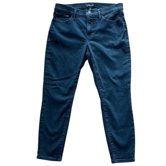 Lucky Brand Black Ava Mid Rise Skinny Capris - Picture 1 of 9